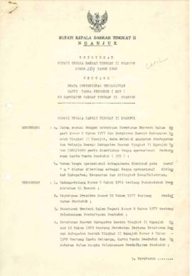 Nomor 259 Tahun 1988 Tentang Beaya Operasional Pembaharuan Kartu Tanda Penduduk (KTP) di Kabupate...