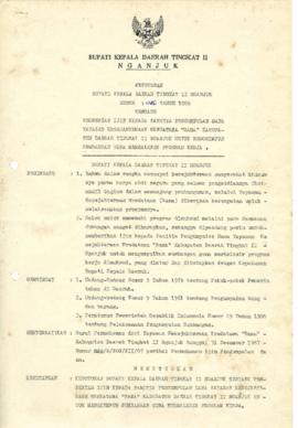 Nomor 016 Tahun 1988 Tentang Pemberian Ijin Kepada Panitia Pengumpulan Dana Yayasan Kesejahteraan...