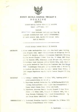 NOMOR 100 TAHUN 1986 PEMBENTUKAN TEAM PENGAWAS RENDEMEN DAN TEAM PENYAKSIAN PENIMBANGAN TEBU RAKY...