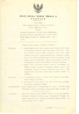 NOMOR 144 TAHUN 1986 TENTANG PENETAPAN KECAMATAN TERBAIK DALAM PELAKSANAAN PROGRAM KELUARGA BEREN...