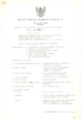 NOMOR 110 TAHUN 1986 TENTANG PENGESAHAN PROYEK YANG DIBIAYAI DARI BANTUAN PEMBANGUNAN PENYEDIAAN ...