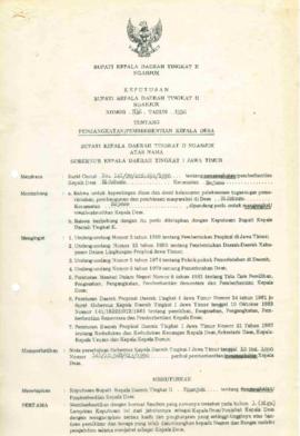 Nomor 136 Tahun 1990 Tentang Pengangkatan/Pemberhentian Kepala Desa Sidokare Kecamatan Rejoso
