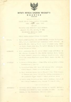 NOMOR 171 TAHUN 1986 TENTANG PEMBERIAN IJIN PENDIRIAN MAKAM KELUARGA ALMARHUM KH. MOH. CHOLIL, DI...