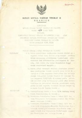 Nomor 073 Tahun 1988 Tentang Penunjukan Pejabat Sebagai Penanggung Jawab Atas Pemasukan Rencana P...