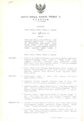 Nomor 178 Tahun 1989 Tentang Penunjukan Kepala Dinas Pekerjaan Umum Kabupaten Daerah Tingkat II N...