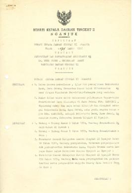 NOMOR 074 TAHUN 1986 TENTANG PENUNJUKAN DAN PENGANGKATAN SEKRETARIS DESA, DESA JEKEK, KECAMATAN B...
