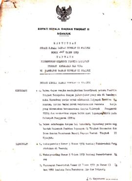 Nomor 237 Tahun 1989 Tentang Pembentukan Kelompok Pembina Lapangan Tingkat Kecamatan dan Desa Di ...