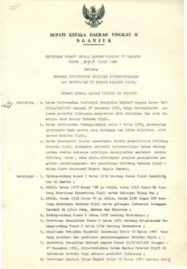 NOMOR 043 TAHUN 1986 TENTANG PROGRAM PENINGKATAN KEGIATAN PENYELENGGARAAN DAN PENYULUHAN DIBIDANG...