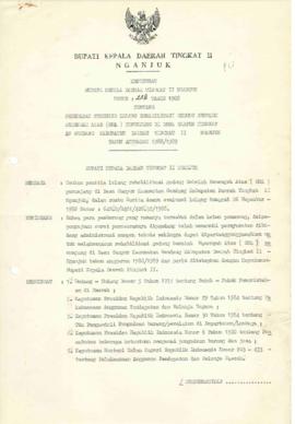 Nomor 238 Tahun 1988 Tentang Penetapan Pemenang Lelang Rehabilitasi Gedung Sekolah Menengah Atas ...
