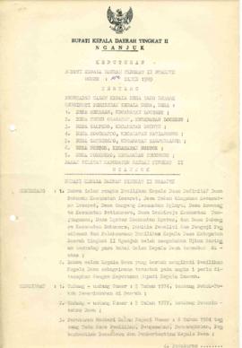 Nomor 153 Tahun 1989 Tentang Penempatan Calon Kepala Desa Yang berhak Mengikuti Pemilihan Kepala ...