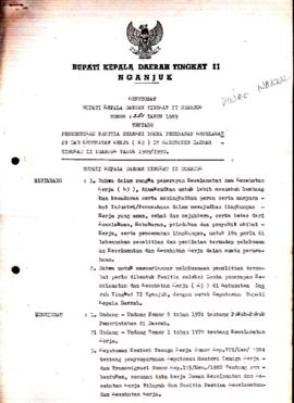 Nomor 281 Tahun 1989 Tentang Pembentukan Panitia Seleksi Lomba Keselamatan dan Kesehatan Kerja (K...