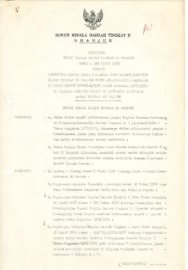 Nomor 139 Tahun 1988 Tentang Penunjukan Kepala Dinas Pekerjaan Umum Daerah Kabupaten Daerah Tingk...