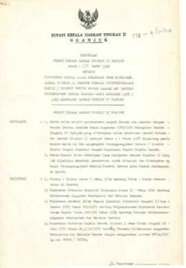 Nomor 173 Tahun 1988 Tentang Penunjukan Kepala Dinas Pekerjaan Umum Kabupaten Daerah Tingkat II N...