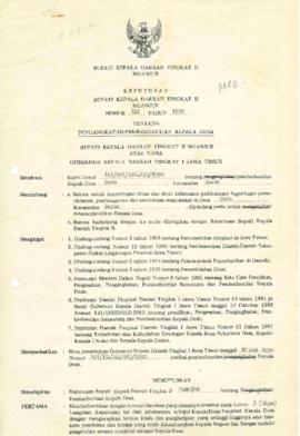 Nomor 124 Tahun 1990 Tentang Pengangkatan/Pemberhentian Kepala Desa Garu Kecamatan Baron