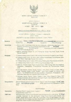 Nomor 150 Tahun 1990 Tentang Pengangkatan/Pemberhentian Kepala Desa Senjayan Kecamatan Gondang
