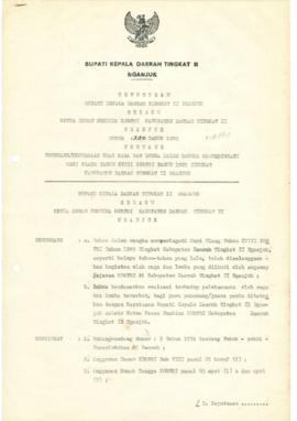 Nomor 320 Tahun 1989 Tentang Pemenang/ Kejuaraan Olah Raga Dan Lomba Dalam Rangka Memperingati Ha...