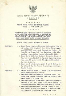 NOMOR 062 TAHUN 1986 TENTANG PENUNJUKAN KETUA LKMD, DESA GIRIREJO KECAMATAN BAGOR KABUPATEN DAERA...