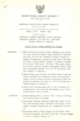 NOMOR 046 TAHUN 1986 TENTANG PERUBAHAN SUSUNAN PERSONALIA BADAN PENGELOLA PERMAINAN SIMULASI P-4 ...