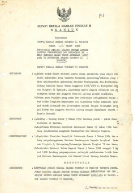 Nomor 121 Tahun 1988 Tentang Penunjukan Panitia Lelang Proyek Inpres Bantuan Pembangunan adn Perb...