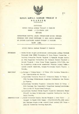 Nomor 090 Tahun 1988 Tentang Pembentukan Panitia Lelang Pembangunan Gedung Sekolah Menengah Atas ...