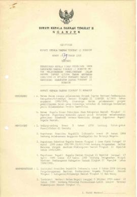 Nomor 179 Tahun 1989 Tentang Penunjukan Kepala Dinas Pekerjaan Umum Kabupaten Daerah Tingkat II N...