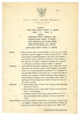 Nomor 157 Tahun 1988 Tentang Pembentukan Panitia Pembebasan Tanah Kabupaten Daerah Tingkat II Nga...
