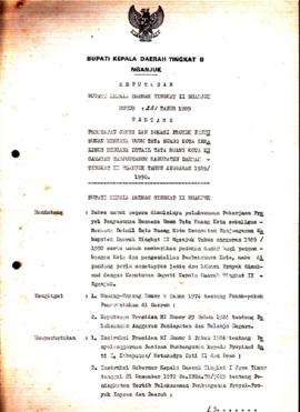 Nomor 231 Tahun 1989 Tentang Penetapan Jenis dan Lokasi Proyek Penyusunan Rencana Umum Tata Ruang...