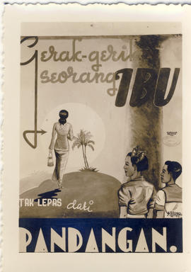 Reproductive gambar poster: Gerak-gerik seorang ibu tak lepas dari pandangan