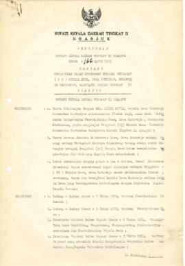 Nomor 166 Tahun 1989 Tentang Penunjukan Camat Kertosono Sebagai Penjabat (PJ) Kepala Desa, Desa K...