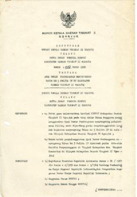 Nomor 028 Tahun 1988 Tentang Apel Besar Pembangunan Menyongsong Tahun Ke 5 Pelita IV Di Kabupaten...