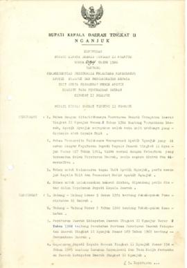 NOMOR 094 TAHUN 1986 TENTANG PEMBERHENTIAN PERSONALIA PELAKSANA MANAGEMENT APOTIK NGANJUK DAN PEN...