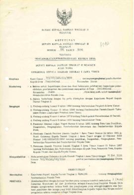 Nomor 127 Tahun 1990 Tentang Pengangkatan/Pemberhentian Kepala Desa Kemlokolegi Kecamatan Baron