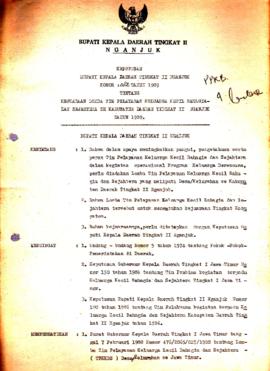 Nomor 082 Tahun 1989 Tentang Kejuaraan Lomba Tim Pelayanan Keluarga Kecil Bahagia dan Sejahtera S...