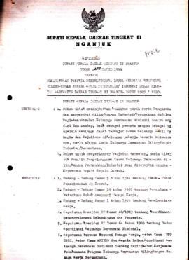 Nomor 288 Tahun Tentang Pembentukan Panitia Penyelenggara Lomba Keluarga Berencana Diling-Ungan T...