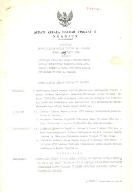 Nomor 069 Tahun 1988 Tentang Ketetapan Jenis Dan Lokasi Proyek-Proyek Bantuan Pembangunan Kabupat...