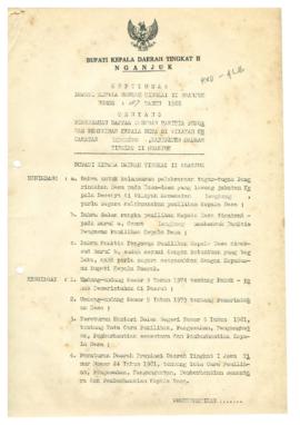 Nomor 187 Tahun 1988 Tentang Pengesahan Daftar Susunan Panitia Pengawas Pemilihan Kepala Desa Di ...