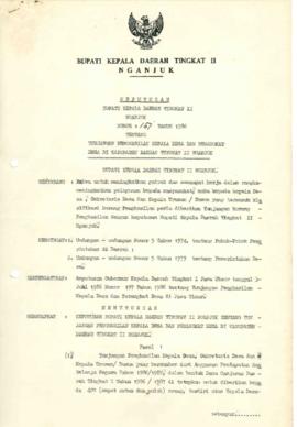NOMOR 151 TAHUN 1986 TENTANG TUNJANGAN PENGHASILAN KEPALA DESA DAN PERANGKAT DESA DI KABUPATEN DA...