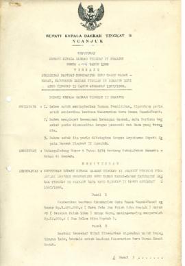 Nomor 014 Tahun 1988 Tentang Pemberian Bantuan Honorarium Guru Taman Kanak - Kanak, Kabupaten Dae...