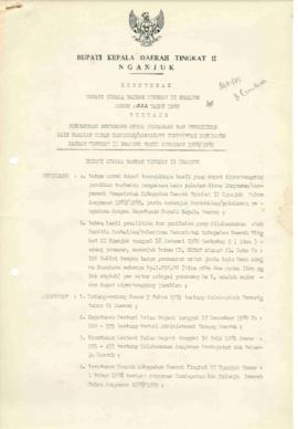 Nomor 022 Tahun 1989 Tentang Penunjukan Pemborong Untuk Pengadaan dan Pengiriman Kain Pakaian Din...