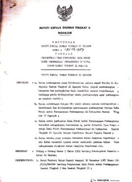 Nomor 193 Tahun 1989 Tentang Pembentukan Team Penyusunan Data Pokok Untuk Perencanaan Pembangunan...