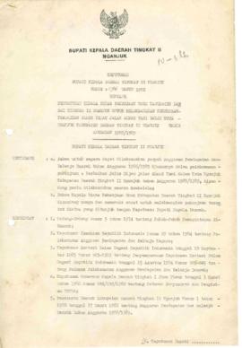 Nomor 196 Tahun 1988 Tentang Penunjukan Kepala Dinas Pekerjaan Umum Kabupaten Daerah Tingkat II N...