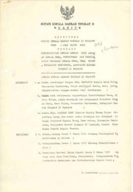 Nomor 023 Tahun 1989 Tentang Pemberhentian Dengan Hormat Dari Jabatan Kepala Desa, Penunjukan dan...