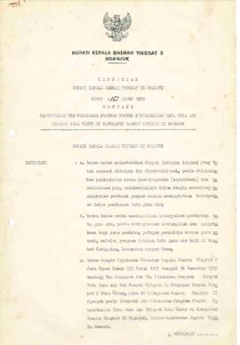 Nomor 151 Tahun 1989 Tentang Pembentukan Tim Pelaksana Program Proyek Pengembangan Tata Guna Air ...