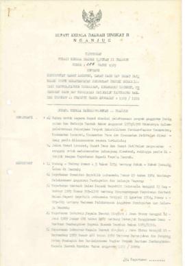 Nomor 255 Tahun 1989 Tentang Penunjukan Camat Loceret, Camat Pace Dan Camat Jatikalen Untuk Melak...
