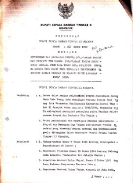 Nomor 112 Tahun 1989 Tentang Penunjukan dan Penetapan Pembina Pelaksanaan Proyek dan Pembantu Tim...