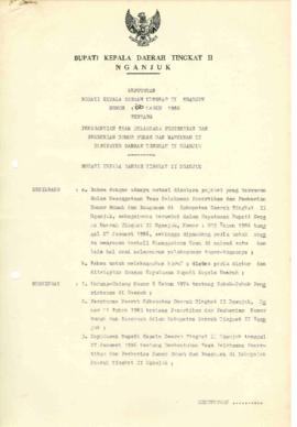 NOMOR 150 TAHUN 1986 TENTANG PENGGANTIAN TEAM PELAKSANA PENERTIBAN DAN PEMBERIAN NOMOR RUMAH DAN ...