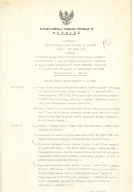 Nomor 137 Tahun 1988 Tentang Penunjukan Kepala Dinas Pekerjaan Umum Daerah Kebupaten Daerah Tingk...