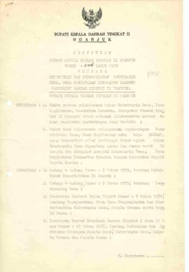 Nomor 304 Tahun 1989 Tentang Penunjukan Dan Pengangkatan Sekretaris Desa, Desa Sugihwaras Kecamat...