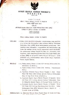 Nomor 297 Tahun 1989 Tentang Penyelenggaraan Pelatihan Kader Pembangunan Desa (KPD) Kabupaten Dae...