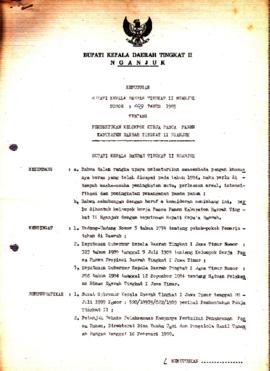 Nomor 209 Tahun 1989 Tentang Pembentukan Kelompok Kerja Pasca Panen Kabupaten Daerah Tingkat II N...